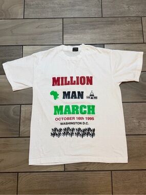 Vintage 1995 Million Man March Washington DC T-Shirt